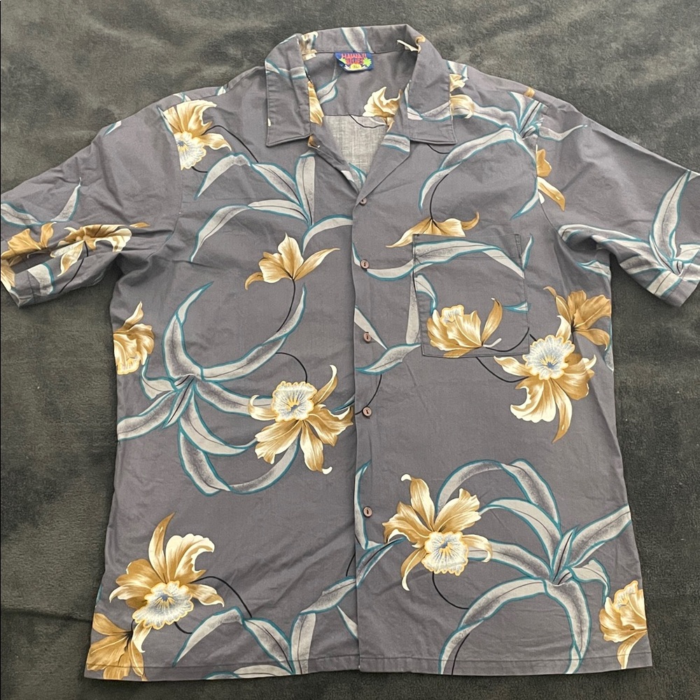 Hawaii Blues Hawaiian button up